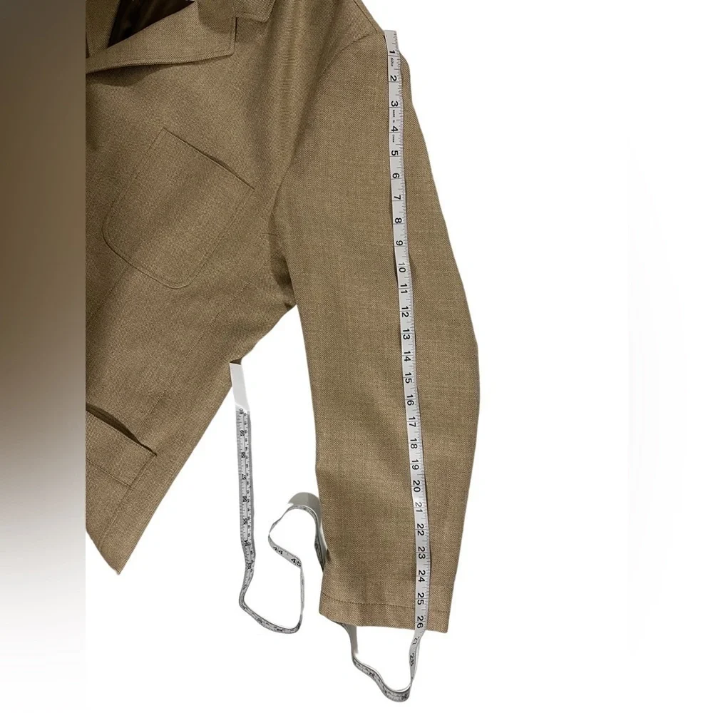 JOS. A. Bank Linen Silk Wool Blend Blazer XL Beige Excellent Condition‎